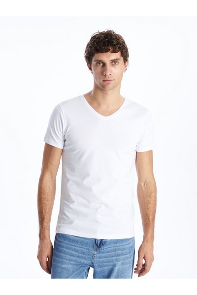 LC Waikiki V-Neck Short Sleeve Men's Undershirt