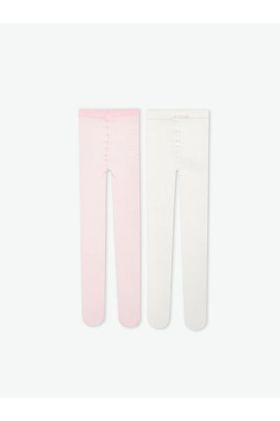 LC Waikiki Basic Girl's Thin Pantyhose 2-Piece