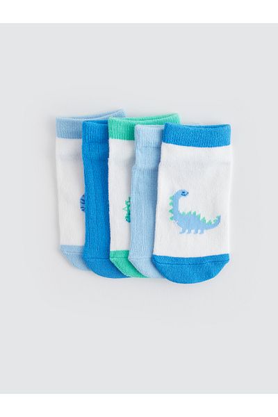 LC Waikiki Patterned Baby Boy Booties Socks Pack of 5