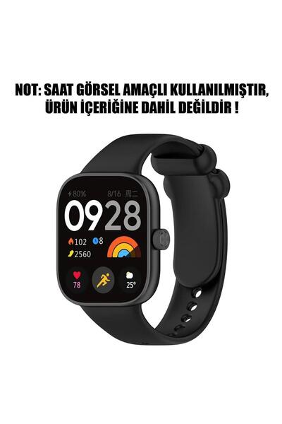 Microsonic Xiaomi Redmi Watch 4 Kordon Silicone Sport Band Siyah