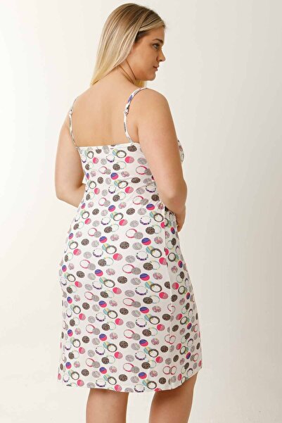 par lingerie pl PREGNANT LOHUSA NIGHTWEAR WITH ROPE STRAP POINTED WHITE