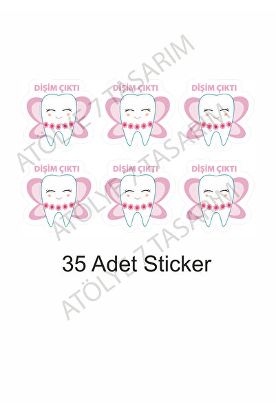 Atölye7Tasarım 35 bucăți 4 cm grâu dinți dinții mei au ieșit roz distracție d...