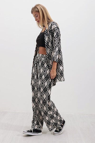 HAKKE Mintás kimonó készlet