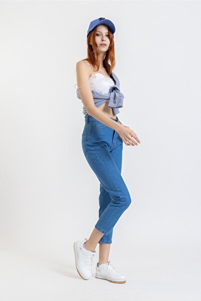 Geppetto Penolope Жіночі джинси - Висока талія Max Синій Mom Jean