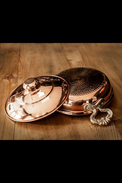 Handygoo Copper Pan with Lid 20 cm
