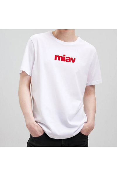 Mavi Miav Printed White T-Shirt