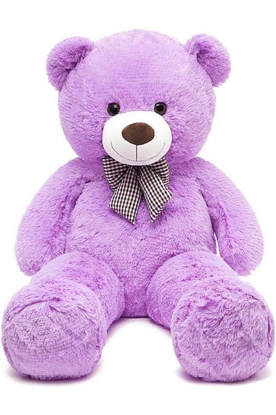 Sole 90 Cm Plush Bear with Bow Tie - 100% Domestic Plush Bow Tie Teddy Bear