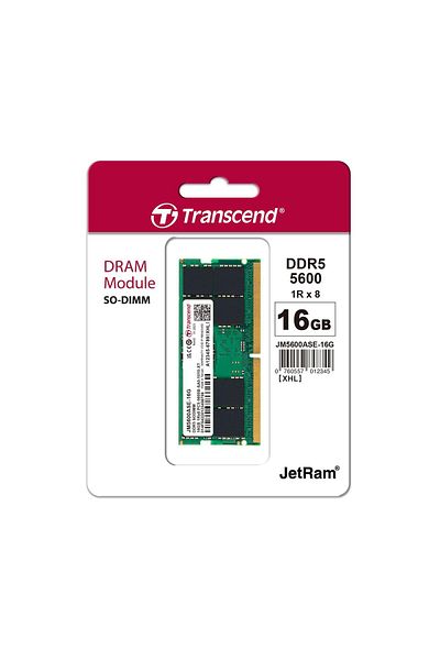Transcend JM5600ASE-16G 16GB DDR5 5600Mhz CL46 1.1V Notebook Ram