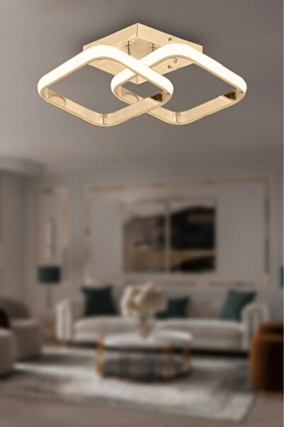 Eray Aydınlatma 9253 Ledli Gold Plofonyer Avize