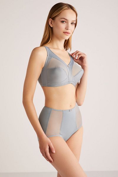 Kom Σουτιέν Biancas Cupless Wire Free Fixed Strap Gathering