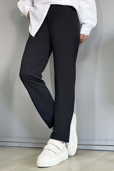 InStyle Skinny Leg Straight Παντελόνι - Μαύρο