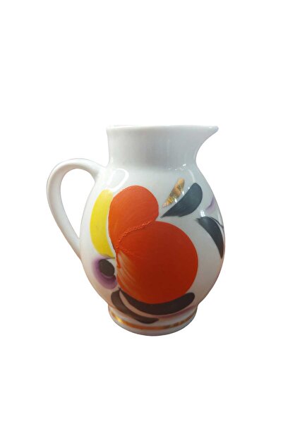 Dedemin Antikaları Antika Vintage SSCB El Boyama Sütlük