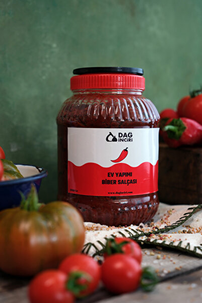 Dağ İnciri Tatlı Biber Salçası 2 Kg- Geleneksel Yöntem Güneş Kurutma Ev Tipi ...