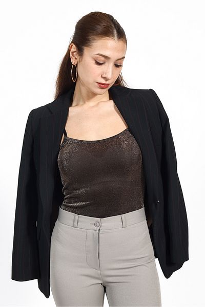 TAMPAP Glittery Women's Bodysuit Athlete - Strap Model 5112