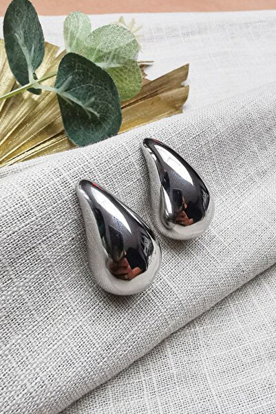 Ervalina Italyan Bottega Tombul Küpe 1405 Gümüş Rengi