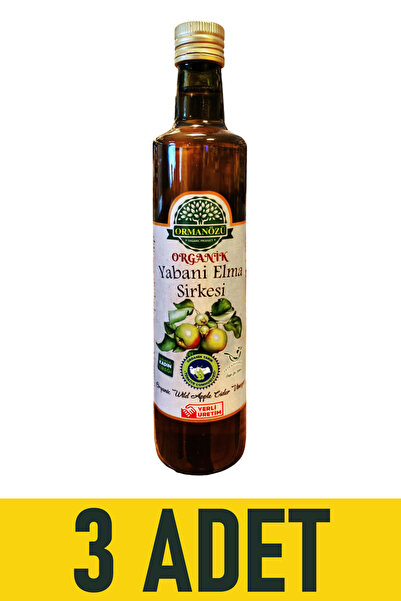 Ormanözü Organik Yabani Elma Sirkesi 500 ml (3 Adet)