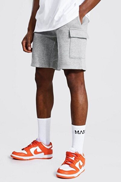 MARECASH القطن 2 موضوع السراويل جيب البضائع الرمادية