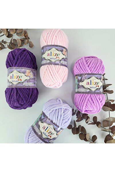 Alize Velluto 5-пакет 62 Відкритий кремовий ручний в'язальний нитка