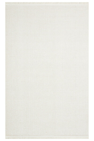 Eko Halı DOGANLAR ANTIQ MOTTO PLAINN WHITE YUMUŞAK TUŞELİ ÖRGÜ DOKUMA MODERN ...