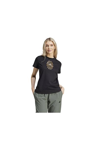 adidas Tricou casual pentru femei W Metallic Tee IS2752 Negru