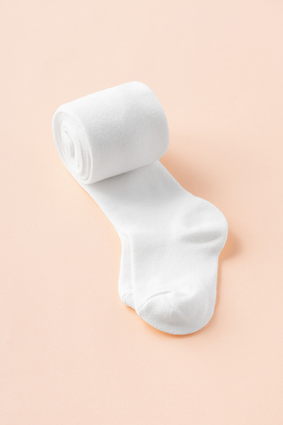 Banamio Baby Girl White Pantyhose (SINGLE PACK)