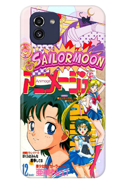 Newon حافظة هاتف مطبوعة لهاتف سامسونج A03 AY WARRIOR SAILER MOON متوافقة مع غ...