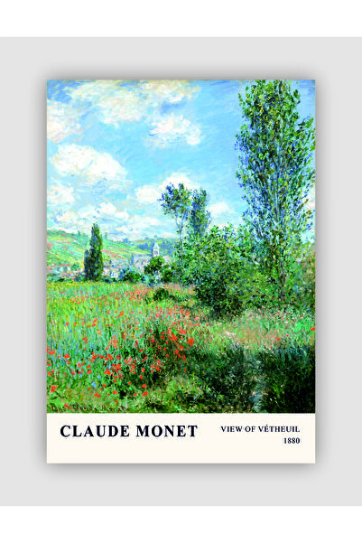 fırsatlar diyarı View Of Vetheuil, 1880 Claude Monet Duvar Posteri - Kalın Ka...