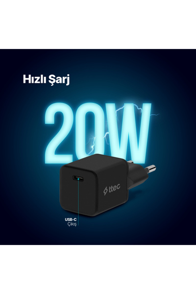Ttec SmartCharger 20W PD Seyahat Hızlı Şarj Aleti