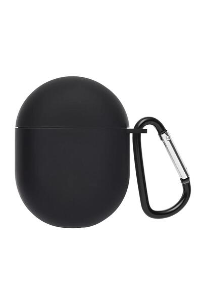 Microsonic Xiaomi Redmi AirDots 3 Pro Kılıf Askılı Mat Silikon Siyah