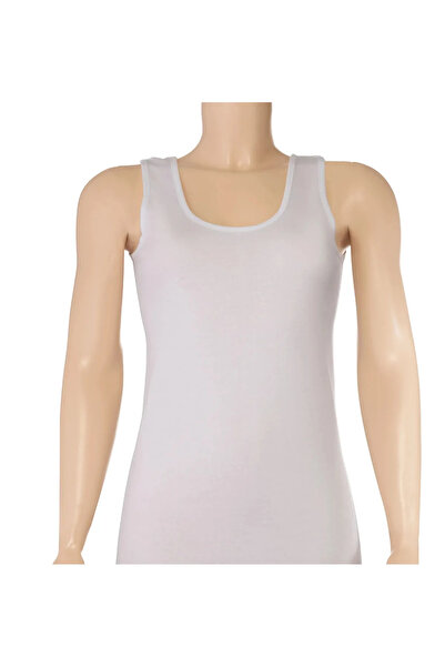 YILDIZ Yıldız Kadın Ribana Бавовняна біла майка з широкими бретелями, 4 штуки