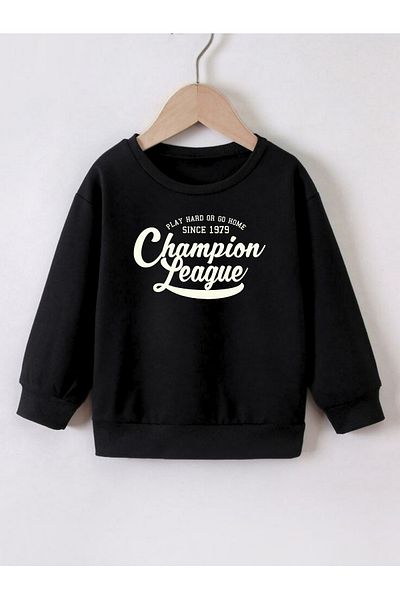 GYES Crew Neck Printed Children's Sweatshirt 3 Thread Raster Unisex