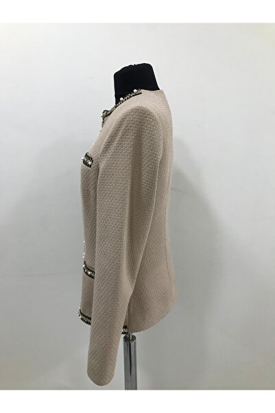 NOMİNAL İnci Taşlı Şeritli Ceket