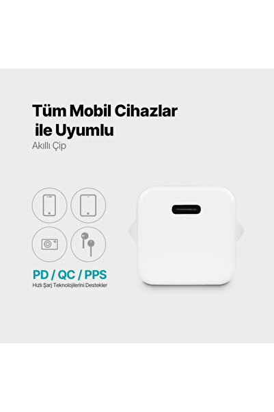 Ttec 2SCP01B SMARTCHARGER PD 20W USBC SEYAHAT ŞARJ ALETİ BEYAZ