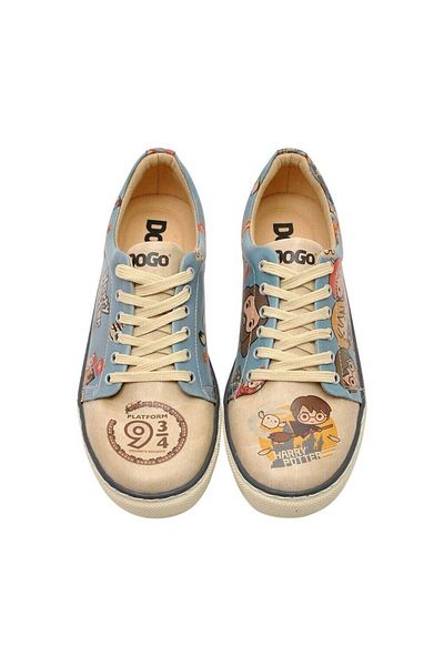 Dogo Pantofi de damă din piele vegană turcoaz - Warner Bros Imaginary School Harry Potter Design