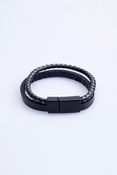 Tudors سوار رجالي من الجلد الطبيعي