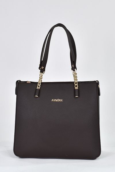 Armine 3 Compartment Women's Shoulder Strap Handbag Brown 362