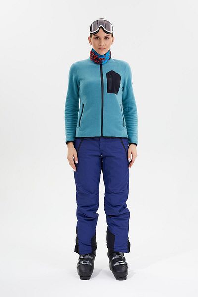 Exuma WOMEN'S MINT GREEN FULL ZIPPERED FLEECE2322003
