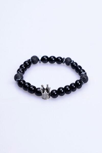 Tudors سوار أسود من الحجر الطبيعي للجنسين