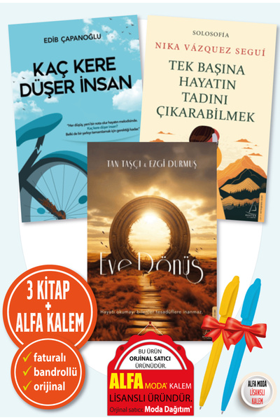 Destek Yayınları Kaç Kere Düşer İnsan Edib Çapan + Tek Başına Hayatın Tadını ...