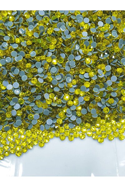 CRYSTALSHOP حجر هوت فيكس الملتصق بالكي - Ss16 سيترين أصفر (50 جرام - 1440 قطعة)