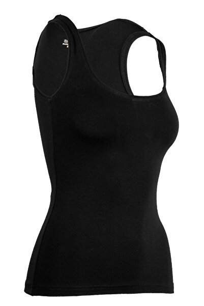 BSM 3-Piece Women's Modal Cotton Soft Breathable Black/white/skin Thick Strap Tank Top
