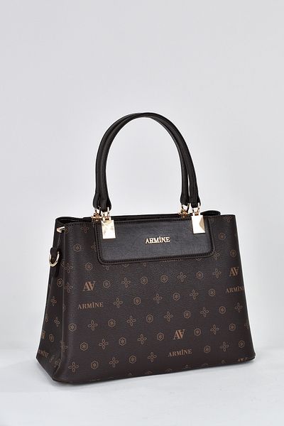 Armine 3 Compartment Women's Shoulder Strap Handbag Brown 206
