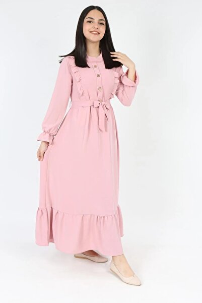 Wild Flower Rochie pentru fete din țesătură de in aerobin, potrivită pentru h...