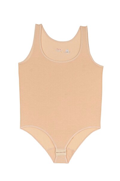 BSM Women's Nude Modal Soft Comfortable High Quality Thick Strap Snap Fastener Athlete Body