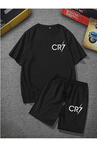 Pisa Art Ronaldo CR7 Bottom-Top T-Shirt Shorts Oversize