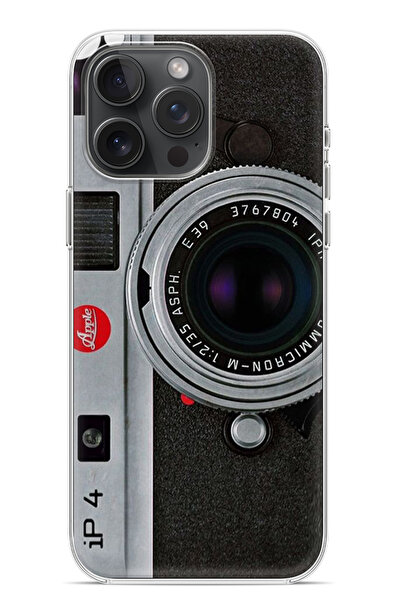 Lopard iPhone 14 Pro Max Uyumlu Fotoğraf Makinası Tasarım Kılıf