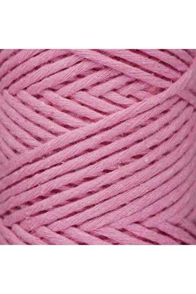 Makromecity Σκάνδαλο μακραμέ 3mm Σκάνδαλο βαμβακερό σκάνδαλο μακραμέ Σκάνδαλο μακραμέ ζαχαρωτό ροζ