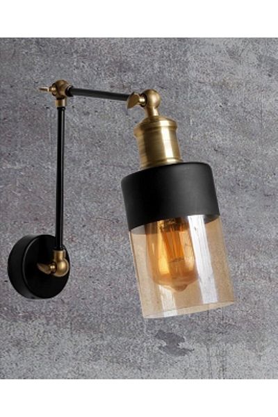 RİOLİGHT Acrobat Wall Sconce with Retro, Vintage, Rustic Woven Glass with 1Xe27 Case