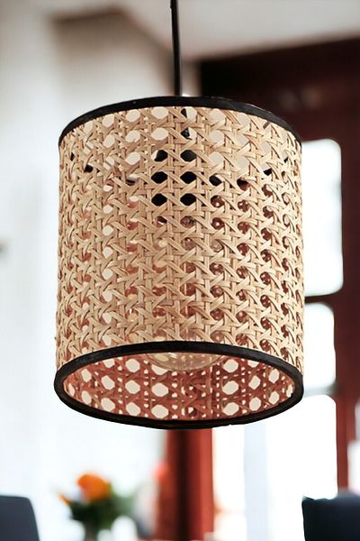 oceanpoint Hazeran Chandelier Pendant Lamp Modern Scandinavian Kitchen Entrance Hall Natural Lamp Handmade 18x18CM