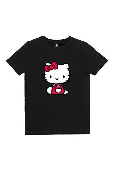 EZ Design تيشيرت مطبوع عليه Hello Kitty